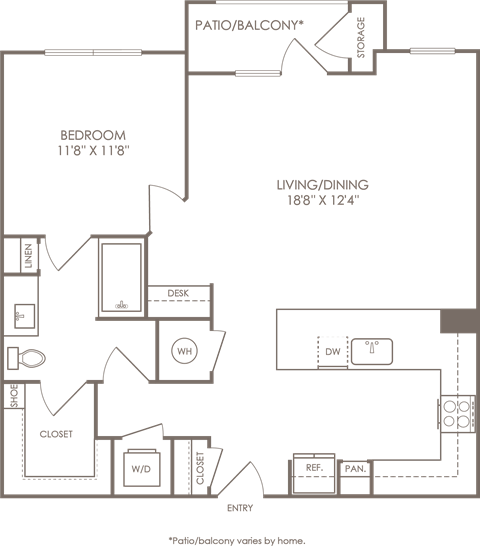 a blueprint diagram of a floor plan of an apartment